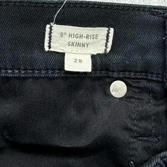 {Madewell} "9 High-Rise Skinny in Lunar Wash" Stretch Denim Jeans - Picture 6 of 8
